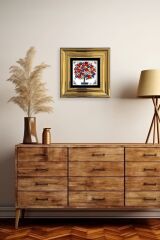 Bereket Ağacı Çerçeveli Taş Tablo 20 cm