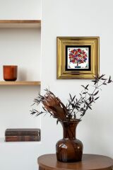 Bereket Ağacı Çerçeveli Taş Tablo 20 cm