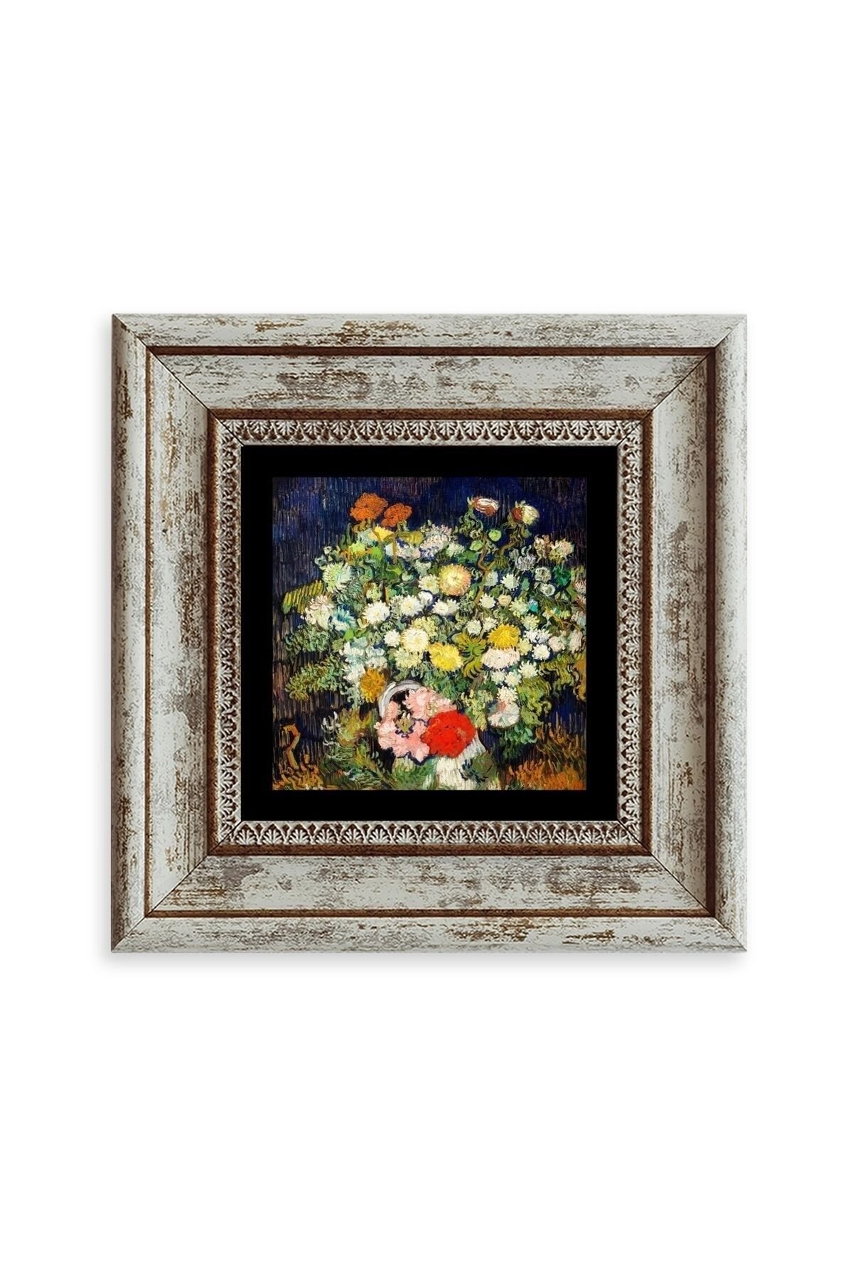 Van Gogh Çerçeveli Taş Tablo 20 cm