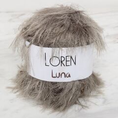 Loren Luna Tavşan Tüyü Bej El Örgü İpi - R085 - 34008