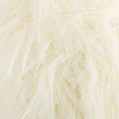Loren Luna Tavşan Tüyü Krem El Örgü İpi - R083 - 34005