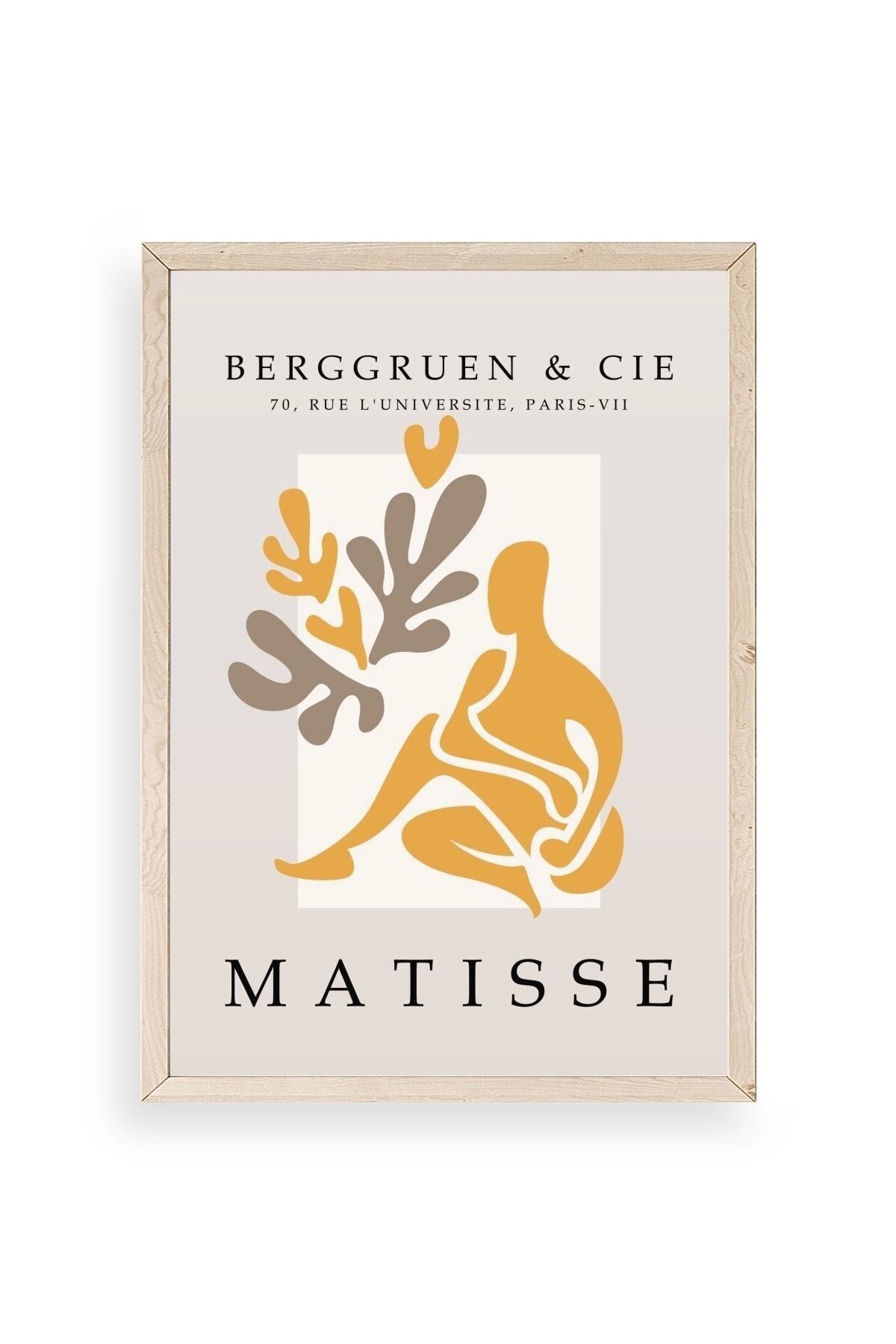 Modern Ahşap Çerçeveli Tablo 50 x 70