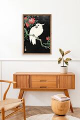 Ohara Koson Ahşap Çerçeveli Tablo 17 x 23