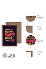 Motto Ahşap Çerçeveli Tablo 23 x 30