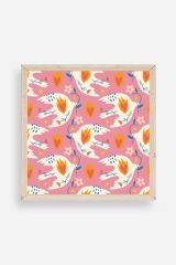 Kuş Ahşap Çerçeveli Tablo 50 x 50