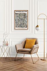 Jackson Polloc Ahşap Çerçeveli Tablo 17 x 23