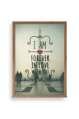 Motto Ahşap Çerçeveli Tablo 50 x 70