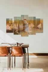 İnsan Manzarası 5 Parçalı Mdf Tablo 60 x 100