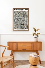 Jackson Polloc Ahşap Çerçeveli Tablo 30 x 42