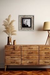 Atatürk Çerçeveli Taş Tablo 20 cm