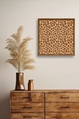 Desen Ahşap Çerçeveli Tablo 50 x 50