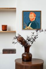 Van Gogh Ahşap Çerçeveli Tablo 50 x 50