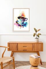 Kahve Ahşap Çerçeveli Tablo 17 x 23