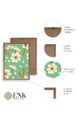 Çiçekler Ahşap Çerçeveli Tablo 23 x 30