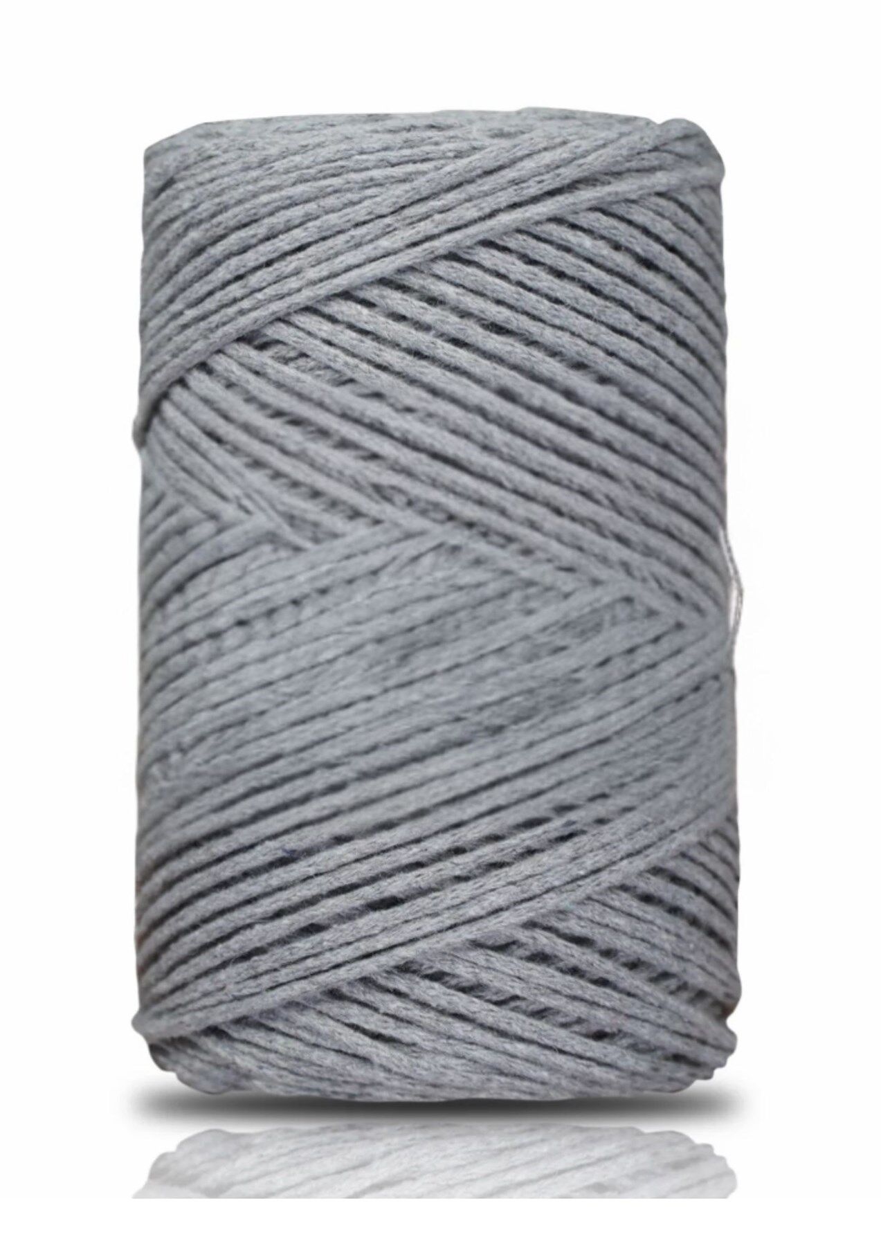 Pamuk Makrome 2 mm Gri