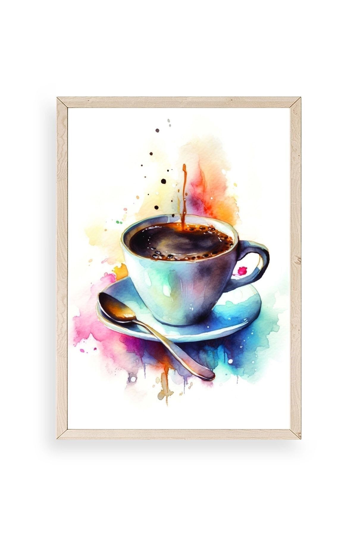 Kahve Ahşap Çerçeveli Tablo 30 x 42