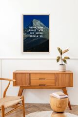 Motto Ahşap Çerçeveli Tablo 17 x 23