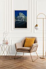 Motto Ahşap Çerçeveli Tablo 17 x 23