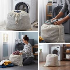 BUFFER® Battal Boy 120x150 cm Mont Yıkama Filesi–Extra Büyük, Dayanıklı, Nefes Alabilir Çamaşır Koruma Torbası