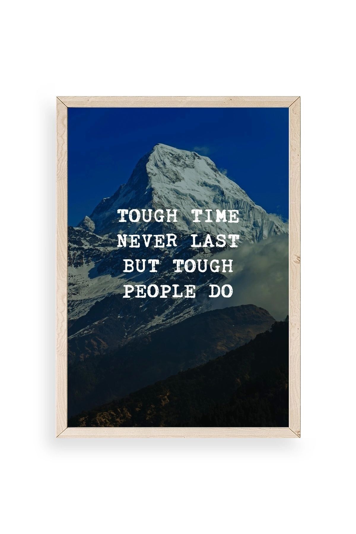 Motto Ahşap Çerçeveli Tablo 23 x 30