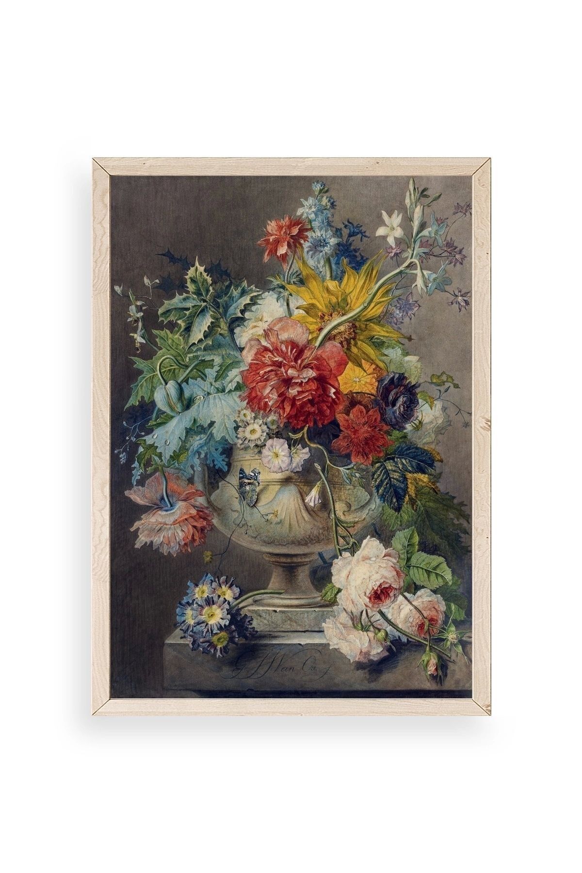 Georgius Jacobus Johannes Ahşap Çerçeveli Tablo 23 x 30