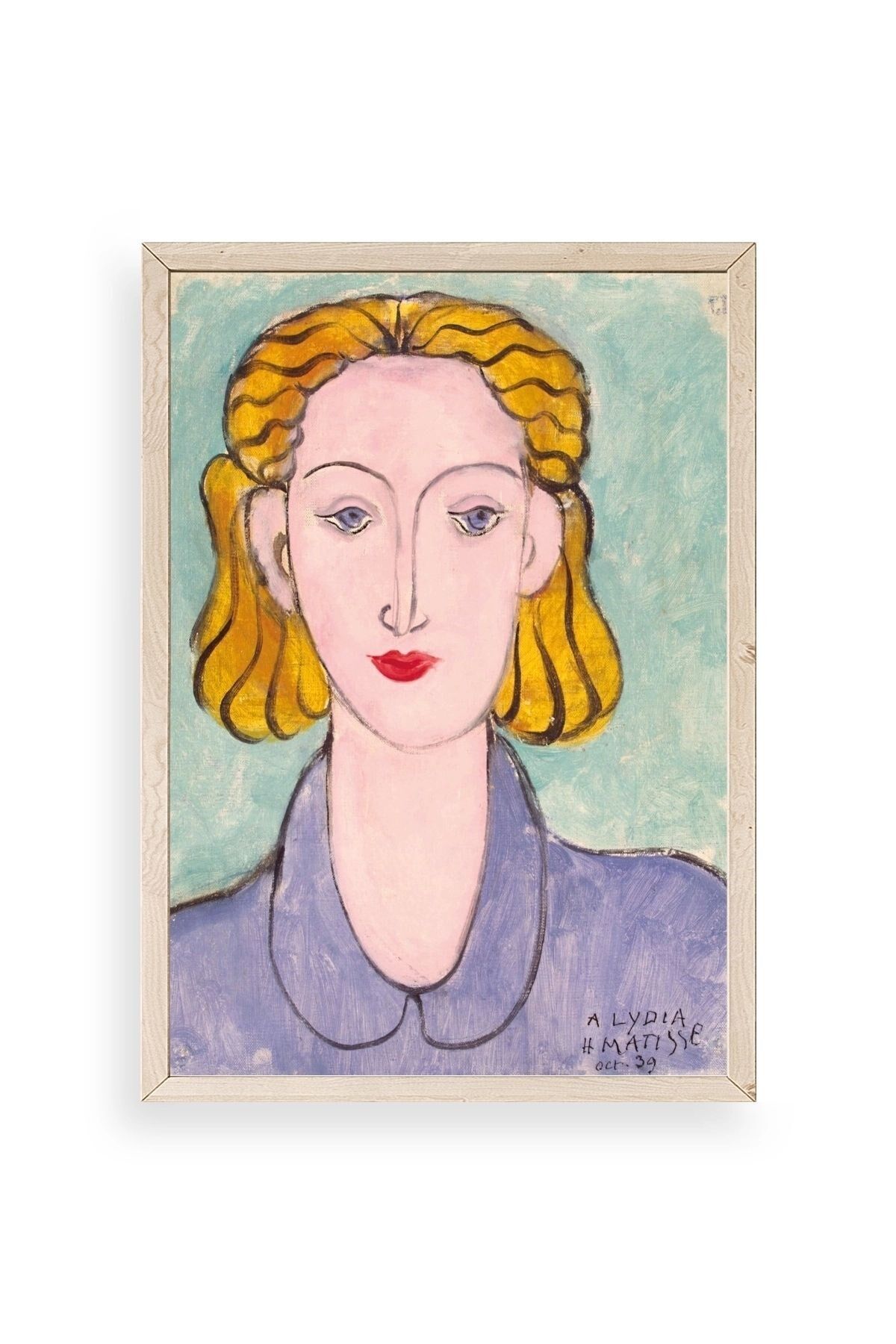 Henri Matisse Ahşap Çerçeveli Tablo 50 x 70