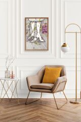 Gastby's Ahşap Çerçeveli Tablo 30 x 42