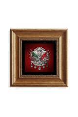 Osmanlı Tuğrası Çerçeveli Taş Tablo 20 cm