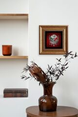 Osmanlı Tuğrası Çerçeveli Taş Tablo 20 cm