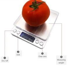 BUFFER® Elektronik 3 kg Kapasiteli Dijital Hassas Kantar Mutfak Tartısı Terazi