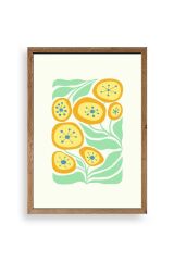 Çiçek Ahşap Çerçeveli Tablo 50 x 70