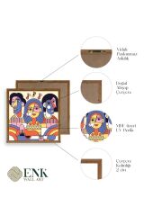 Modern Ahşap Çerçeveli Tablo 50 x 50