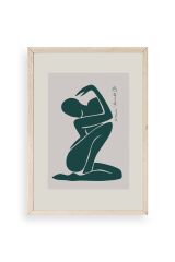 Modern Ahşap Çerçeveli Tablo 30 x 42