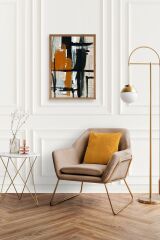 Modern Ahşap Çerçeveli Tablo 17 x 23