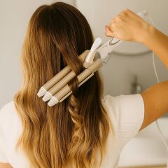 BUFFER® 3 Başlıklı Elektrikli Saç Dalgalandırma Maşası – Hızlı ve Kalıcı Plaj Dalgaları