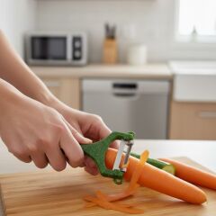 BUFFER® Solingen Çelik Küçük Boy Meyve Sebze Soyacak – Keskin Paslanmaz Soyucu Aparat