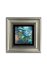 Soyut Çerçeveli Taş Tablo 20 cm