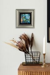 Soyut Çerçeveli Taş Tablo 20 cm