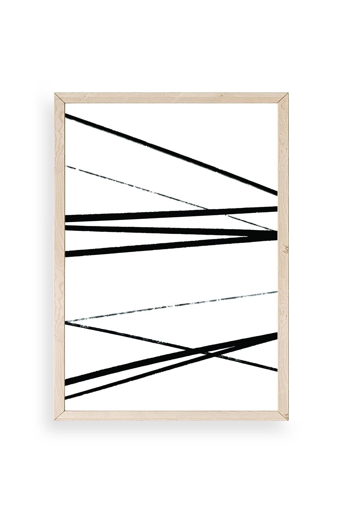 Modern Ahşap Çerçeveli Tablo 23 x 30