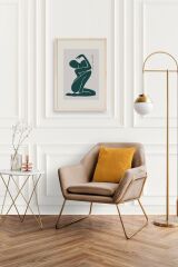 Modern Ahşap Çerçeveli Tablo 17 x 23