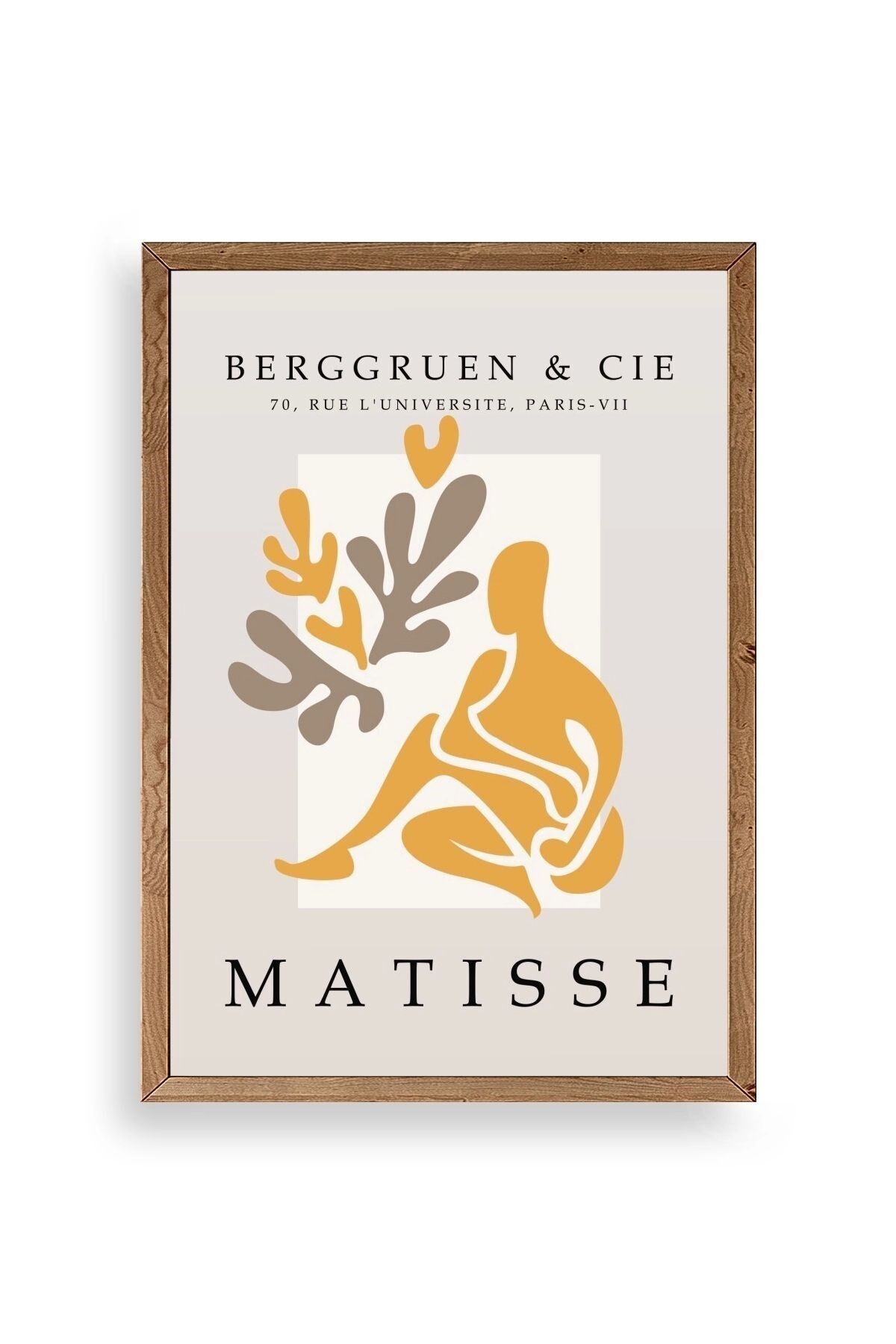 Modern Ahşap Çerçeveli Tablo 30 x 42