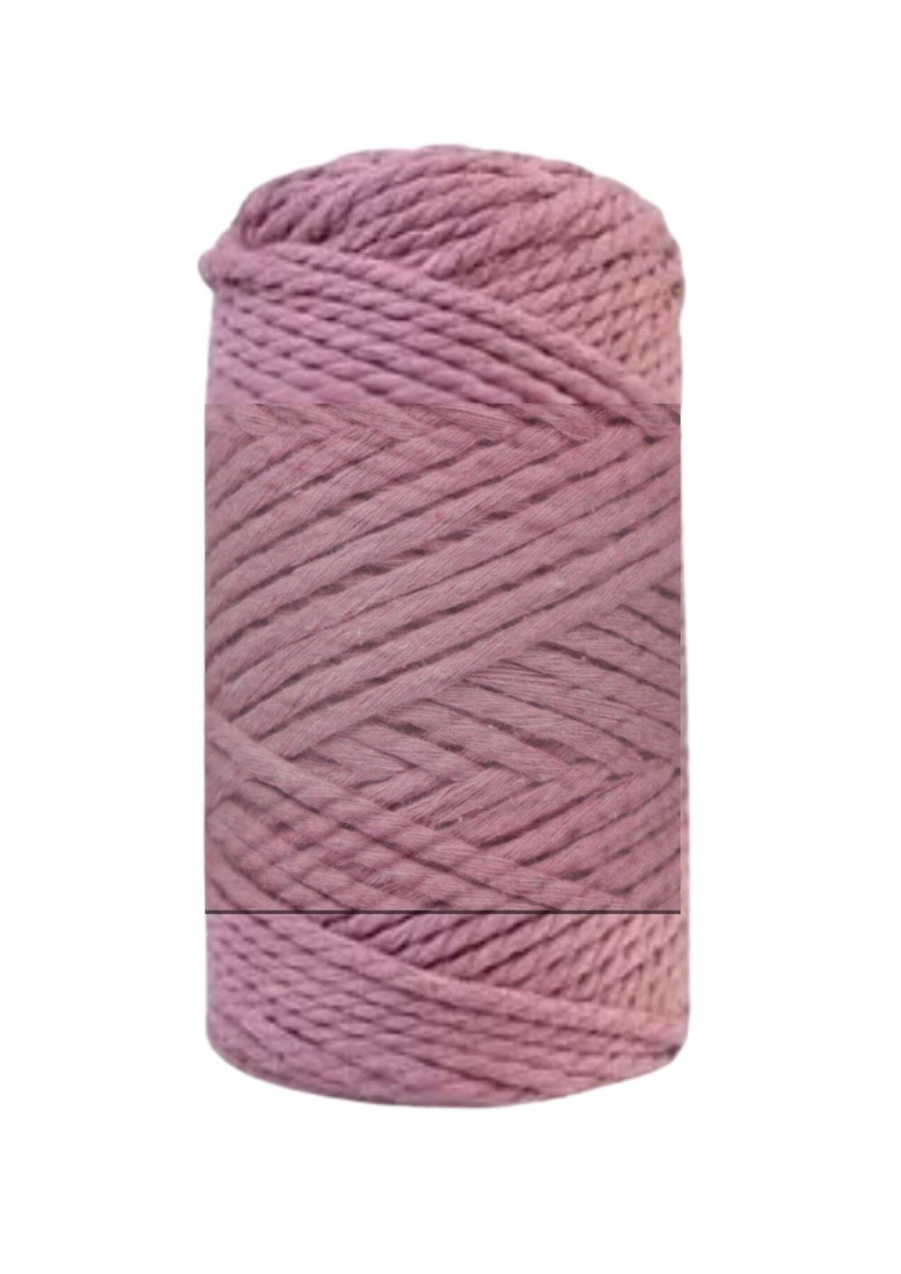 Pamuk Makrome 4 mm İp  Gül Kurusu