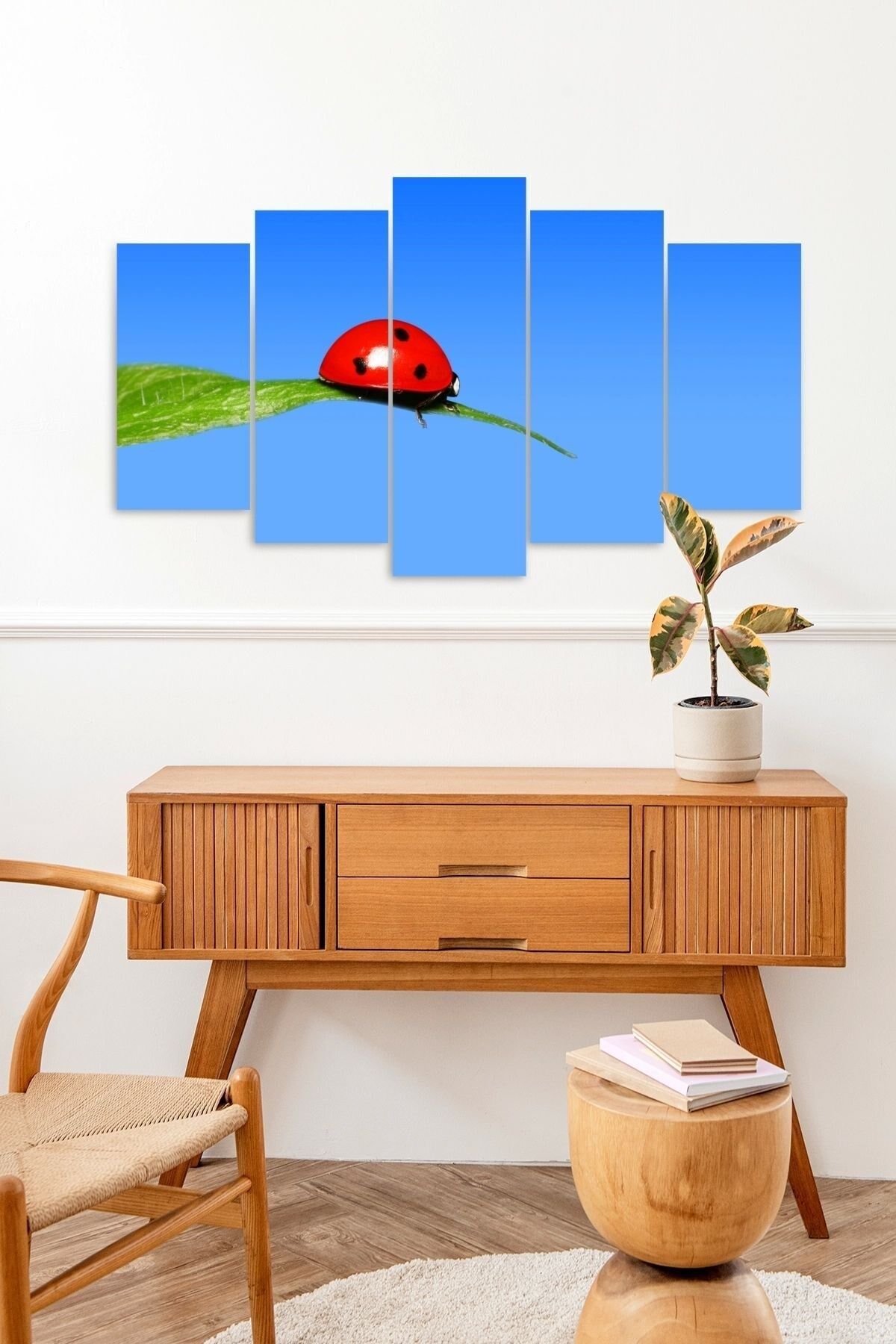 Ateşböceği 5 Parçalı Mdf Tablo 60 x 100