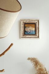 Hat Yazılı Çerçeveli Taş Tablo , Çerçeveli Taş Duvar Dekoru-enkcrcvtbl-00132 20 cm