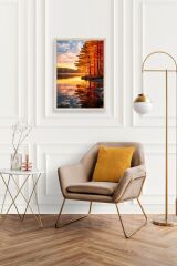 Manzara Ahşap Çerçeveli Tablo 17 x 23