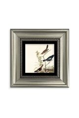 Daldaki Kuşlar Çerçeveli Taş Tablo 20 cm