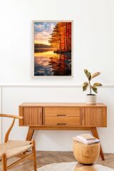 Manzara Ahşap Çerçeveli Tablo 30 x 42