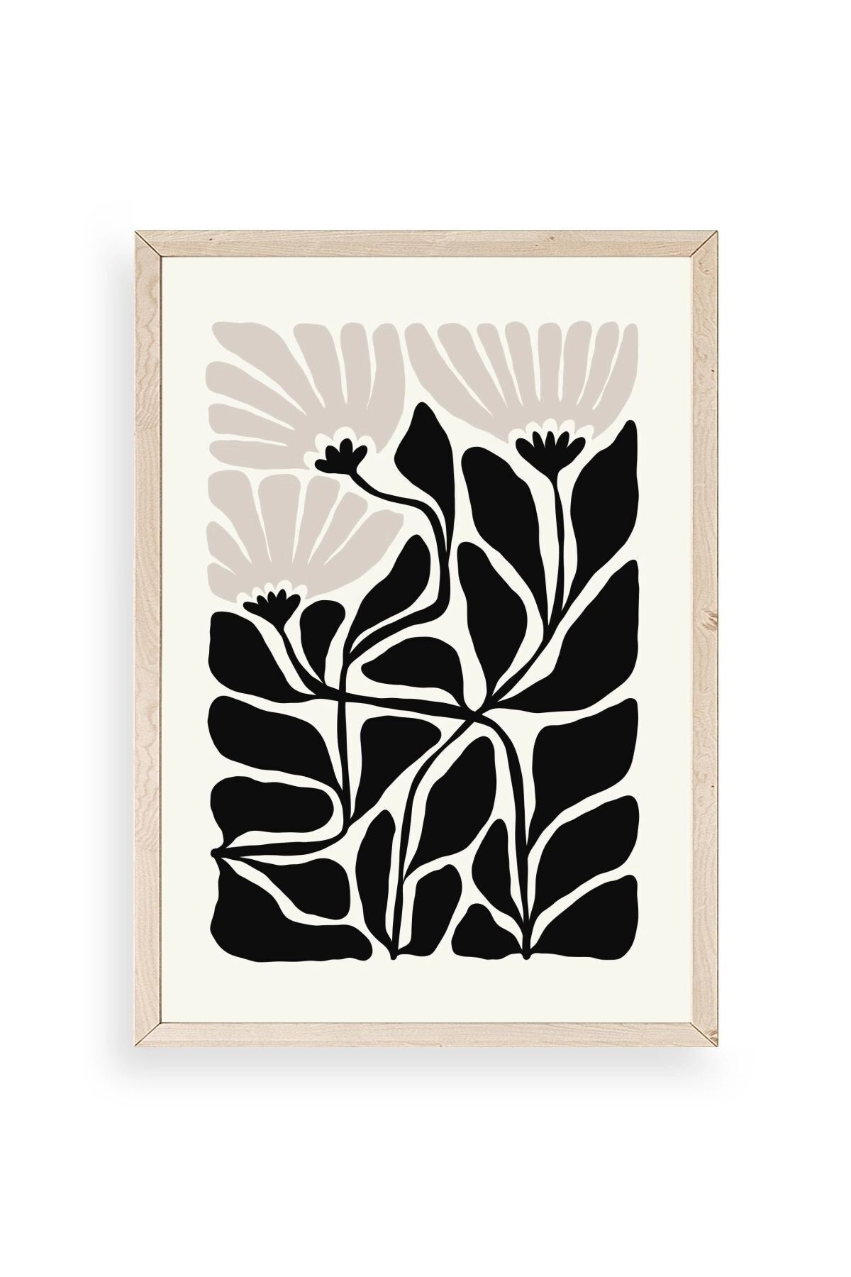 Çiçek Ahşap Çerçeveli Tablo 50 x 70