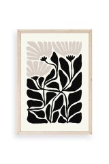 Çiçek Ahşap Çerçeveli Tablo 17 x 23