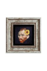Van Gogh Çerçeveli Taş Tablo 20 cm